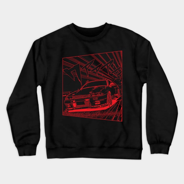 Nissan R33 Skyline Manga Crewneck Sweatshirt by thesupragoddess